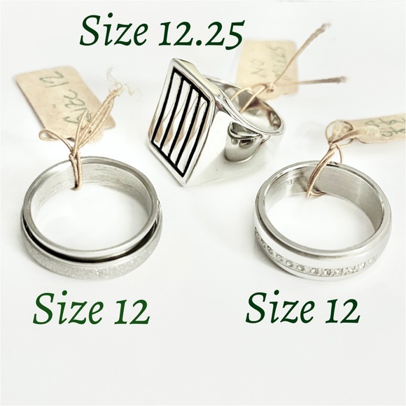 STAINLESS STEEL RING BUNDLE/LOT - Picture 11 of 11